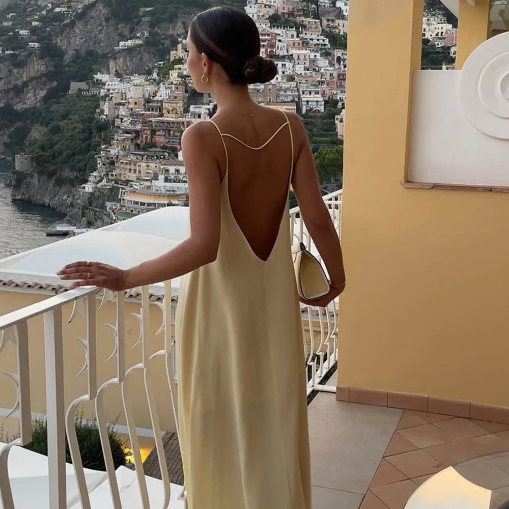 Commense Backless Dress
